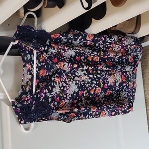 Daniel Rainn Floral Top Petite Medium